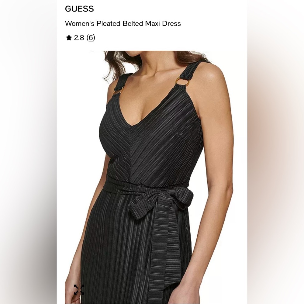 Guess Black Satin Dress